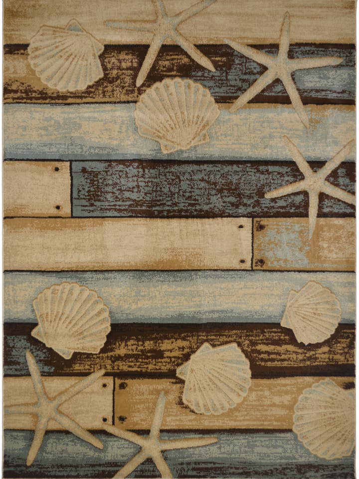 American Destination Sea Life Coastal Area Rug for wholesale by Mayberry Carpet & Rugs