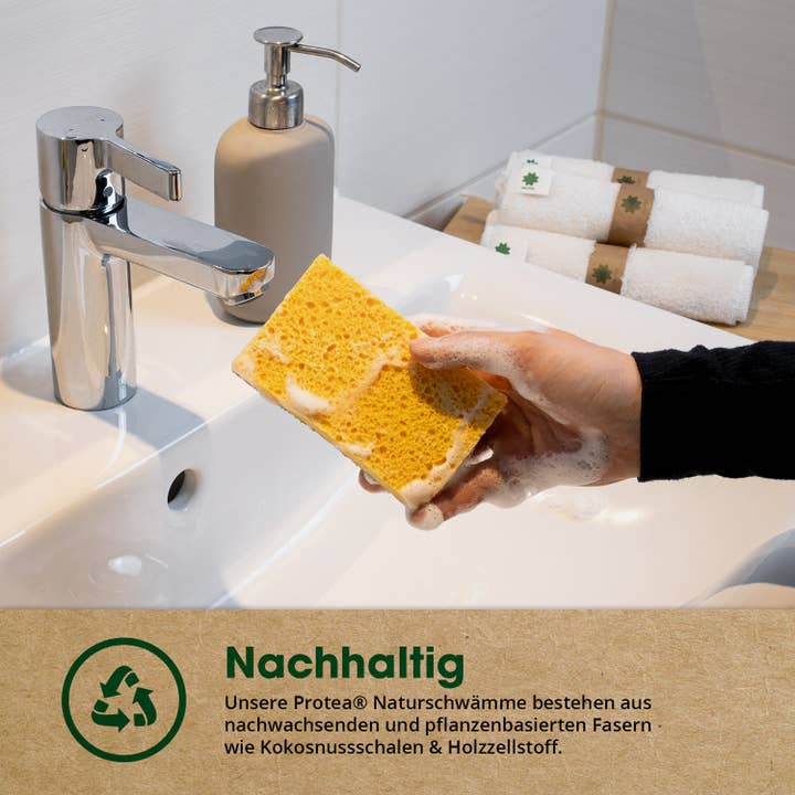 PROTEA - Wholesale Cleaning Sponge - Set of 2 eco dishwashing sponges3