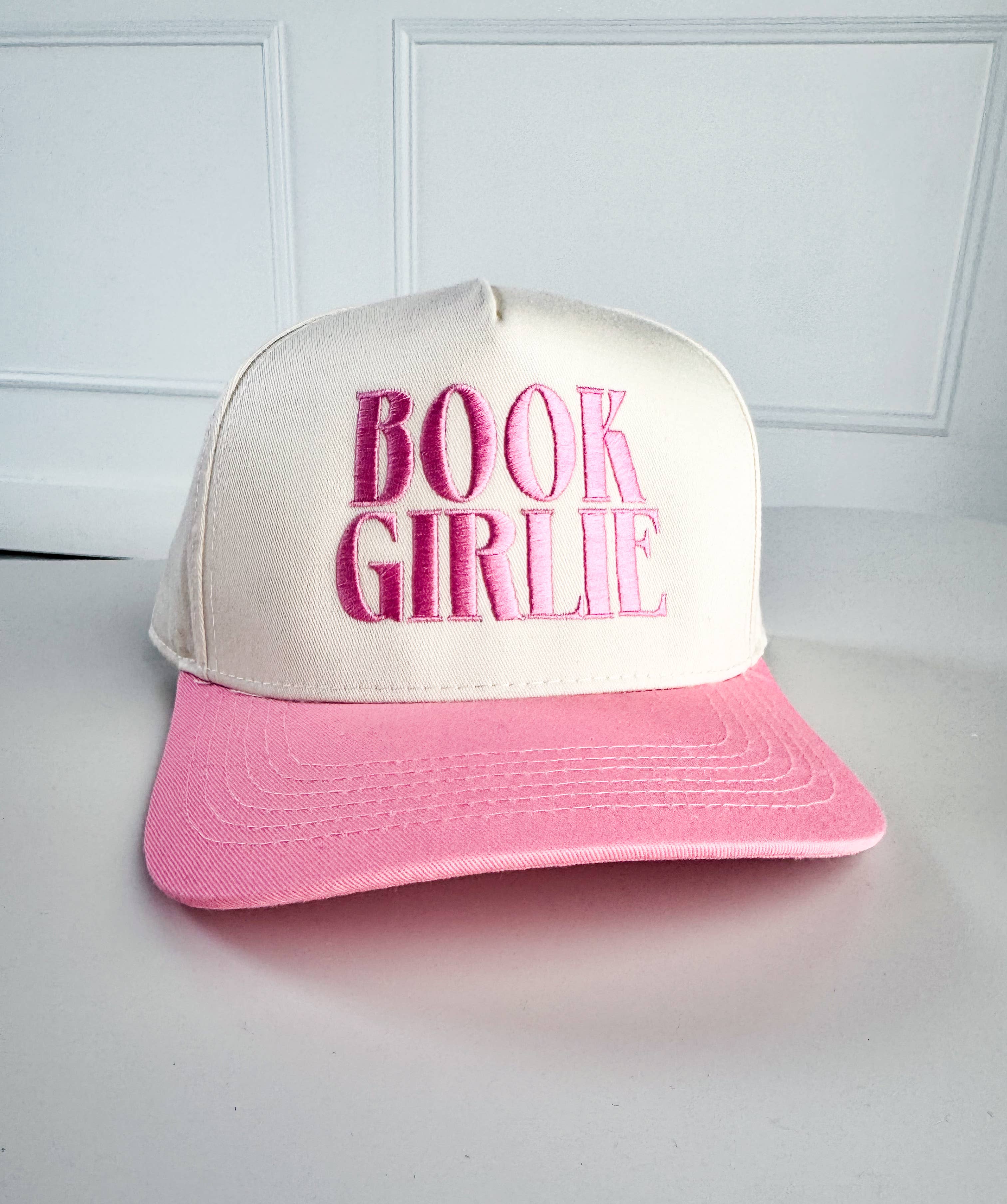 The Babe Co. - Wholesale Trucker Hat - Women's - Book Girlie Vintage Embroidered Trucker Hat 1