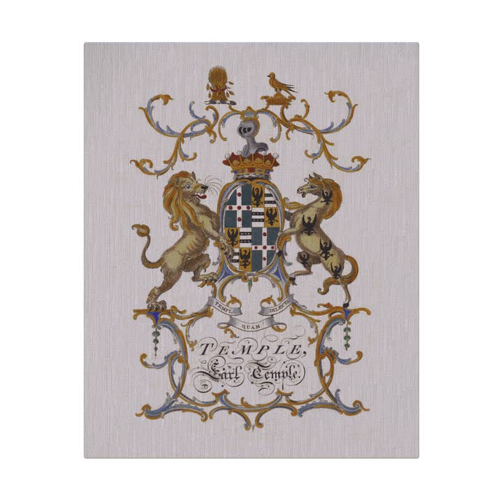 Impression de couronne et d'écusson sur tissu Gallery Art mural pour la vente par SPLASHWORKS