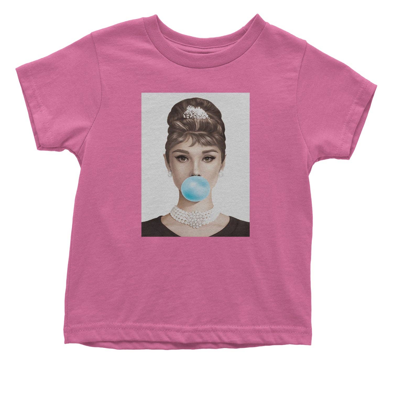 Expression Tees - Vente Body (sans pieds) – bébé - Barboteuse une pièce et t-shirt pour tout-petit Audrey Hepburn Chewing Bubble Gum American Icone17
