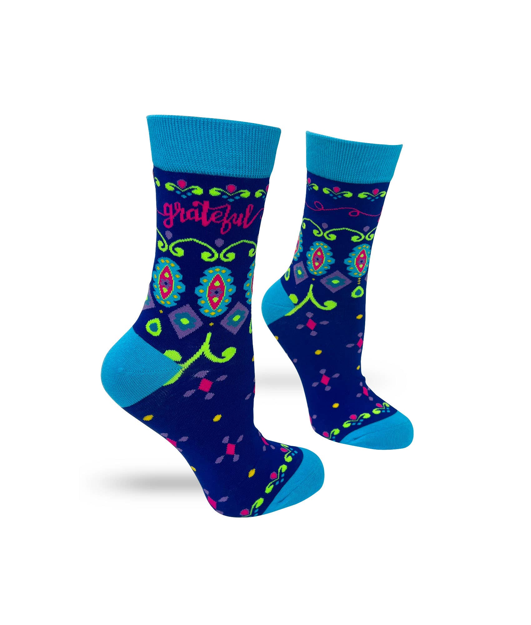 Fabdaz - Wholesale Socks - Women's - Grateful Women's Crew Socks2
