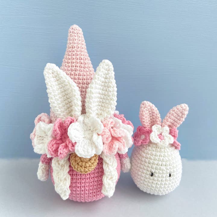 Anh2 LTD - Vendita all'ingrosso Decorazioni da tavolo - Gnomo a forma di coniglietto pasquale lavorato all'uncinetto, uovo di Pasqua, decorazione per cesto di Pasqua5