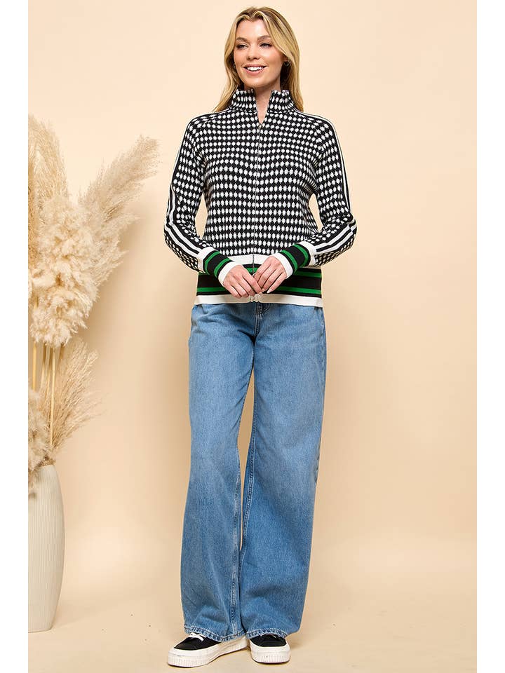Cezele - Wholesale Knit Sweater - Women's - Zip Up Sweater