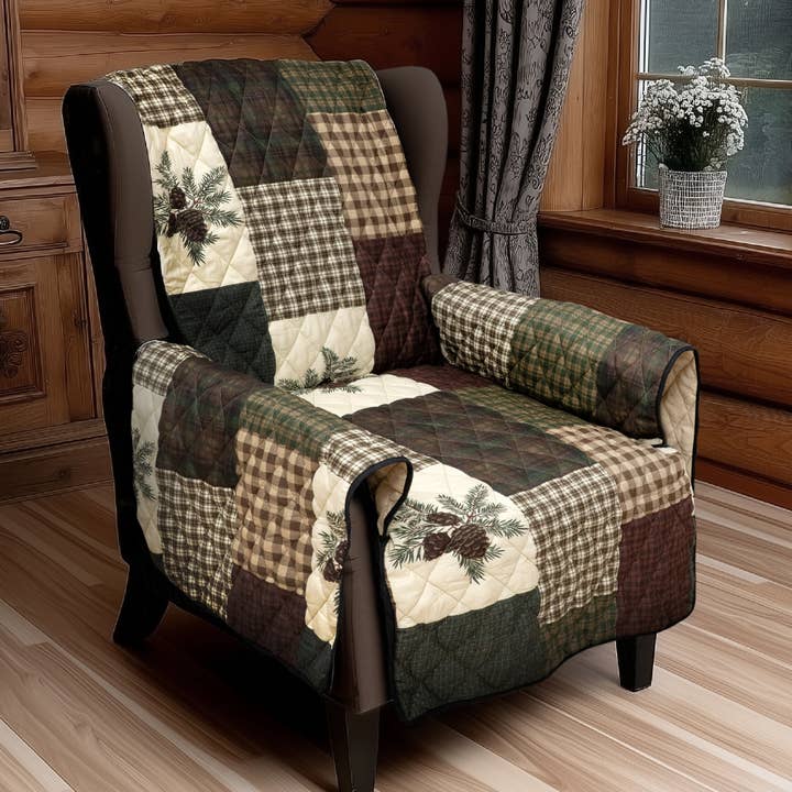 Donna Sharp Pine Panels Furniture Covers for wholesale by American Heritage Textiles