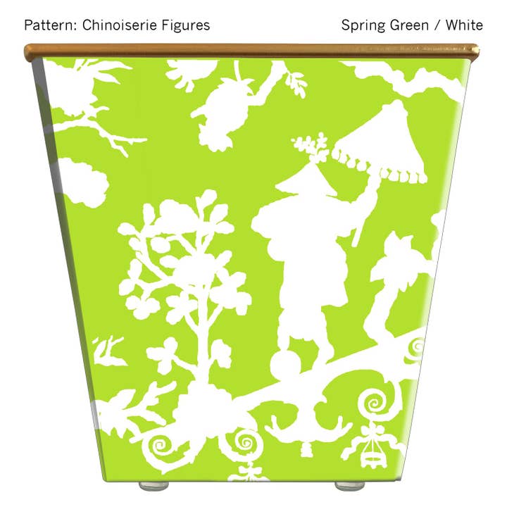 Chinoiserie Figures Cachepot Candle for wholesale by Hedge Farm Candles and Containers