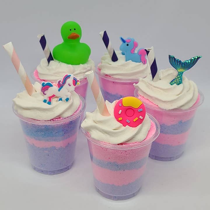 Sassy Bubbles - Wholesale Bath Bomb/Fizz - Raspberry Boom Bubbling Smoothie Shot Bath Bomb for Kids