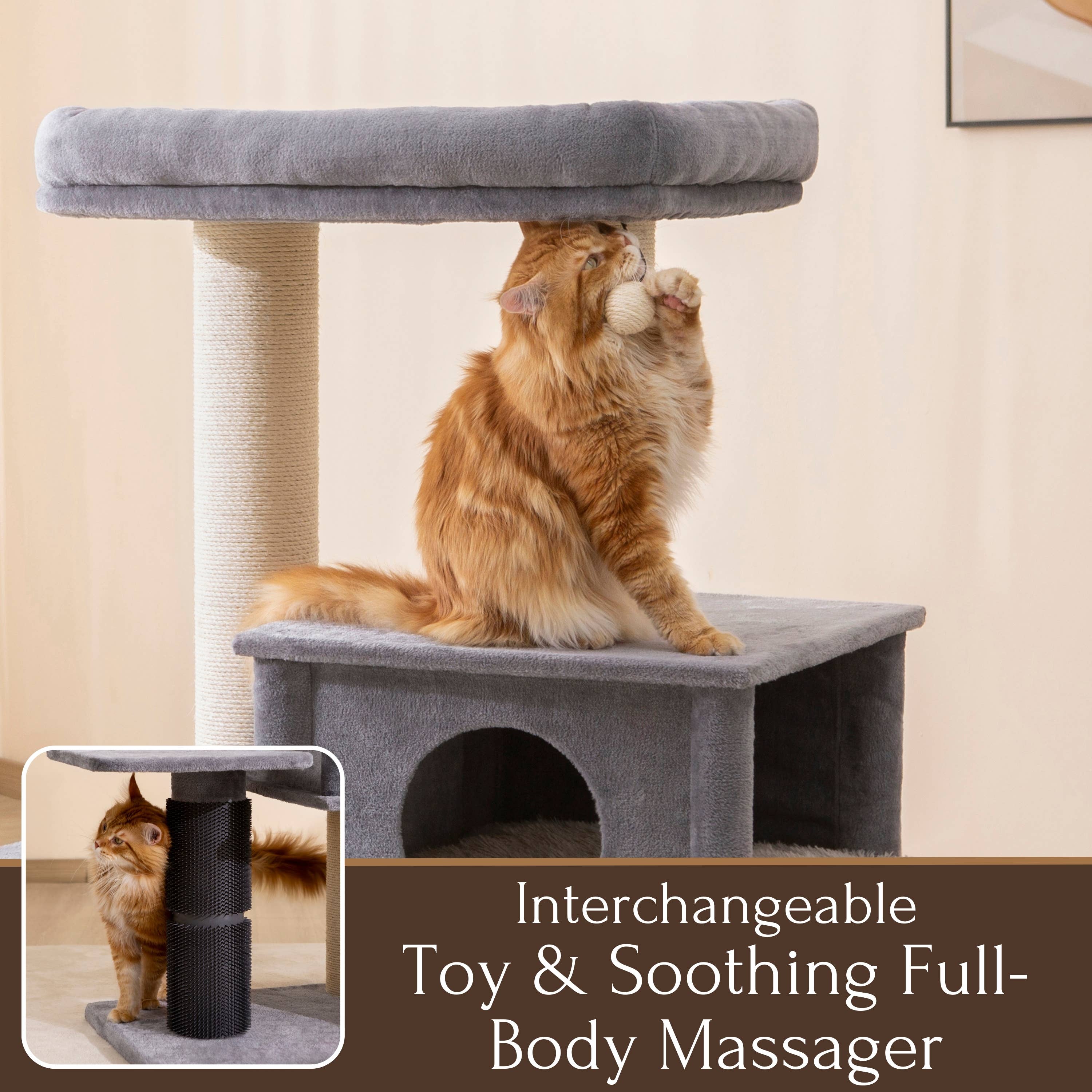 PetPals Group – Engroshandel Kradsetræ - Kat – PetPals 145 cm Grand Maine Coon™ kradsetræ – Lulu9