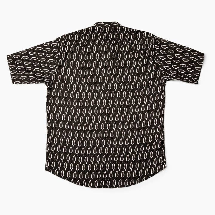 Block+Ink - Wholesale Button Down Shirt - Men's - Black Palm2