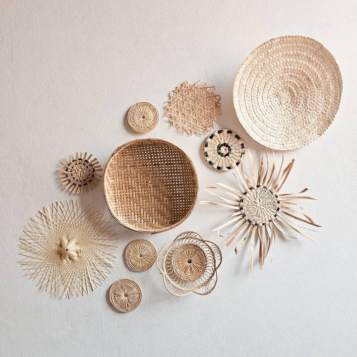 Panier mural tissé à la main, décoration d'intérieur pour la vente par HandiPassion - Vietnamese Handicraft Manufacturer