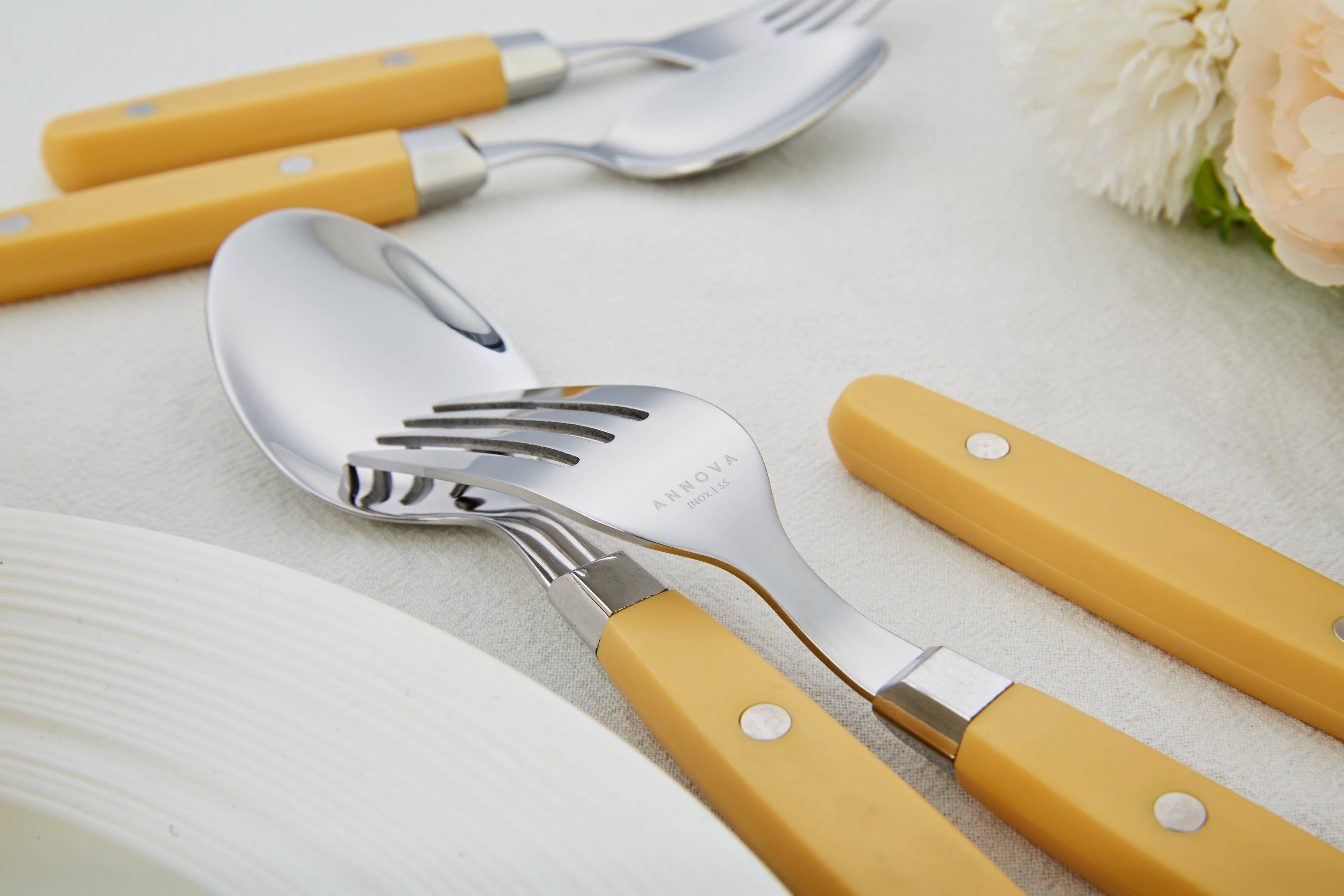 ANNOVA - Venta al por mayor Conjunto de cubiertos - Juego de Cubiertos Retro ANNOVA de 20 Piezas113