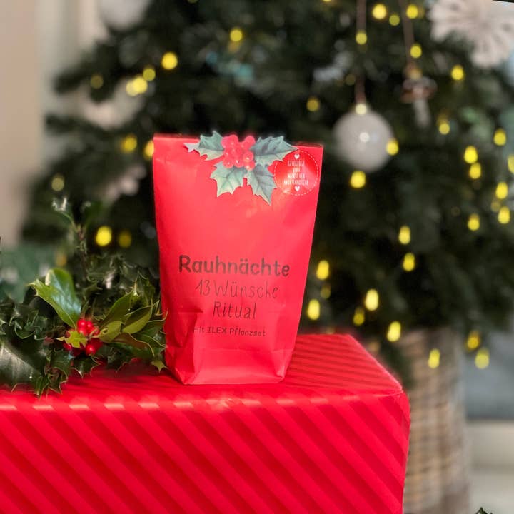 Wunderle GmbH - Wholesale Meditation Supplies - Rauhnächte 13 Wishes Ritual Surprise Bag with ILEX Planting Set9