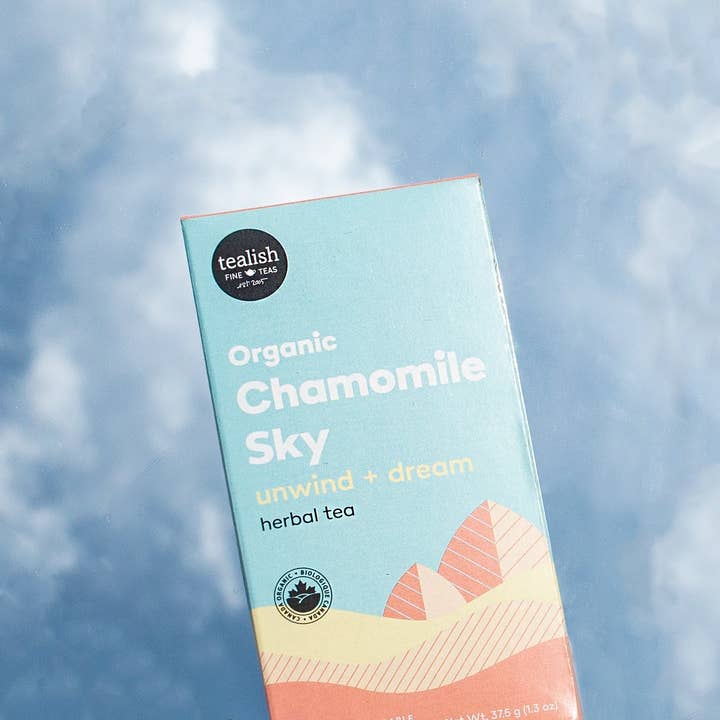 Organic Chamomile Sky Sachets for wholesale by Tealish