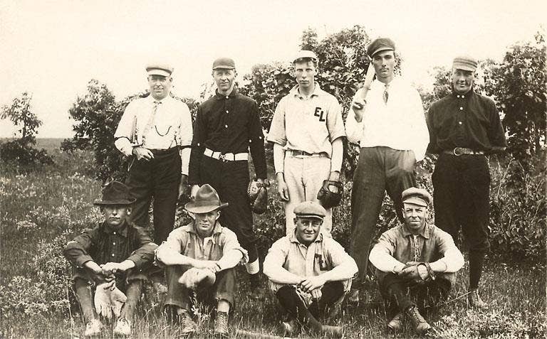 Found Image Press – wholesale Kontorsmateriel/Notecard Set – Gratulationskort AS-53 Gammalt basebollagfotografi0