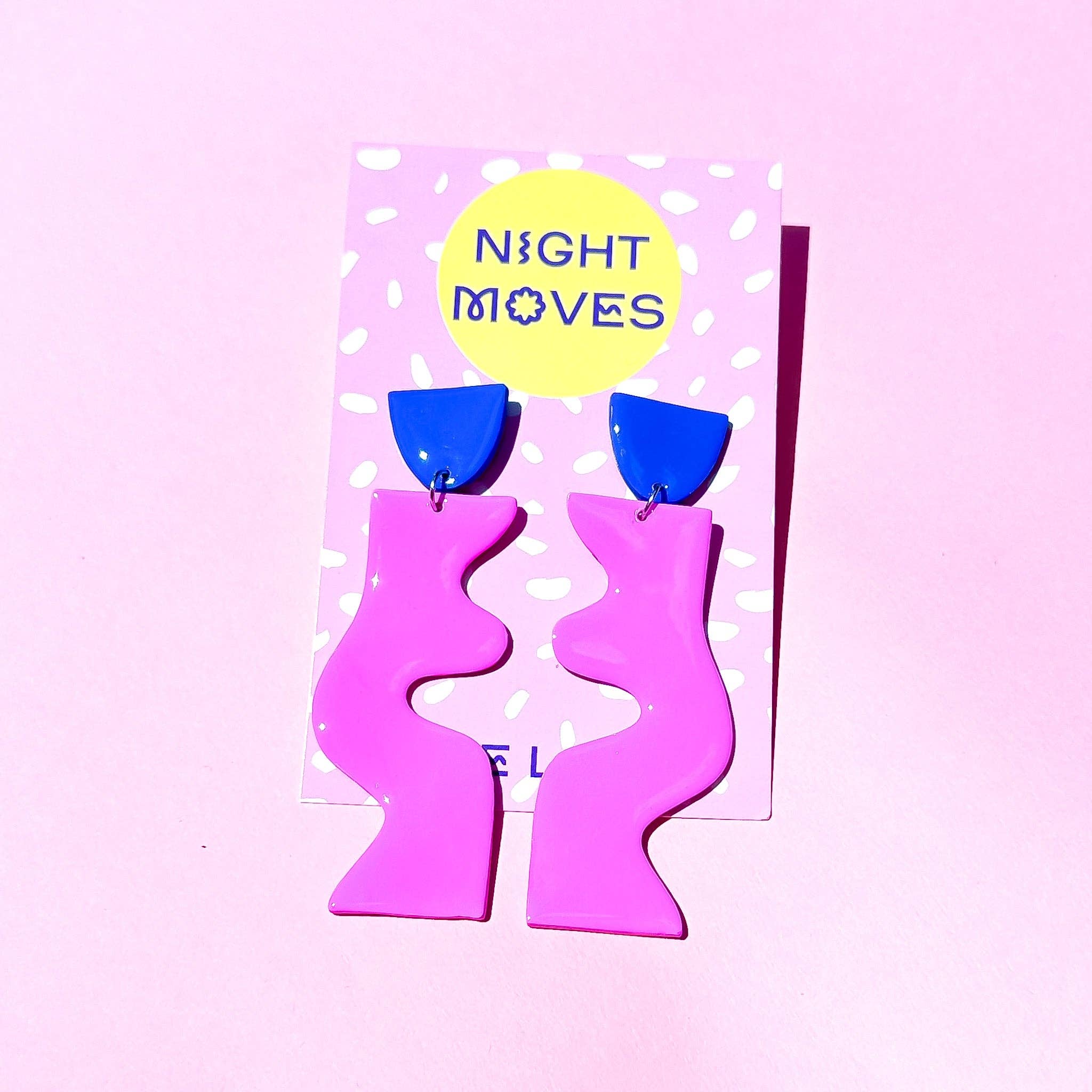 Night Moves Atelier - Vendita all'ingrosso Orecchini pendenti - Orecchini pendenti a blocchi di colore in argilla polimerica3