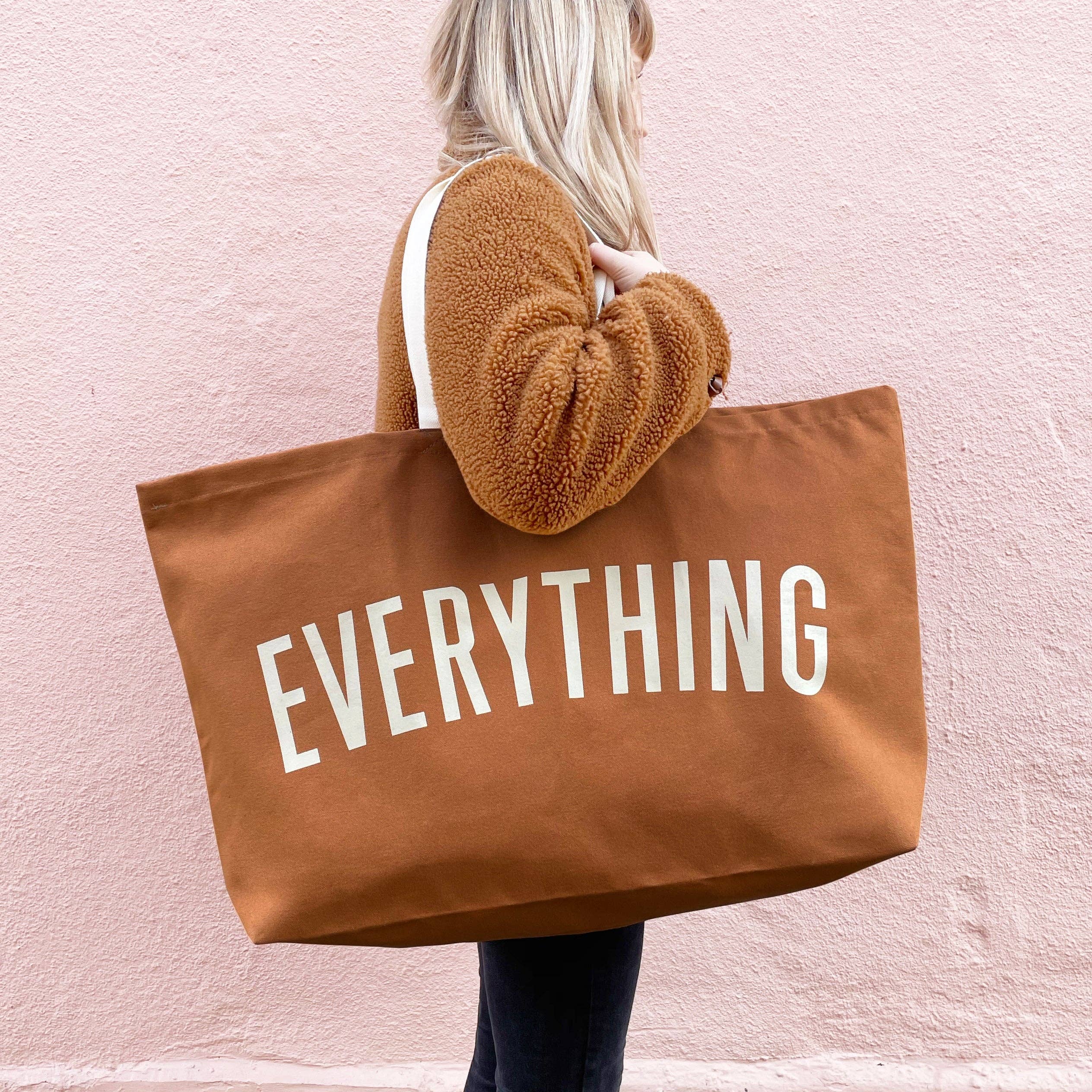 Alphabet Bags - Wholesale Tote Bag - Women's - Everything - Tan REALLY Big Bag2