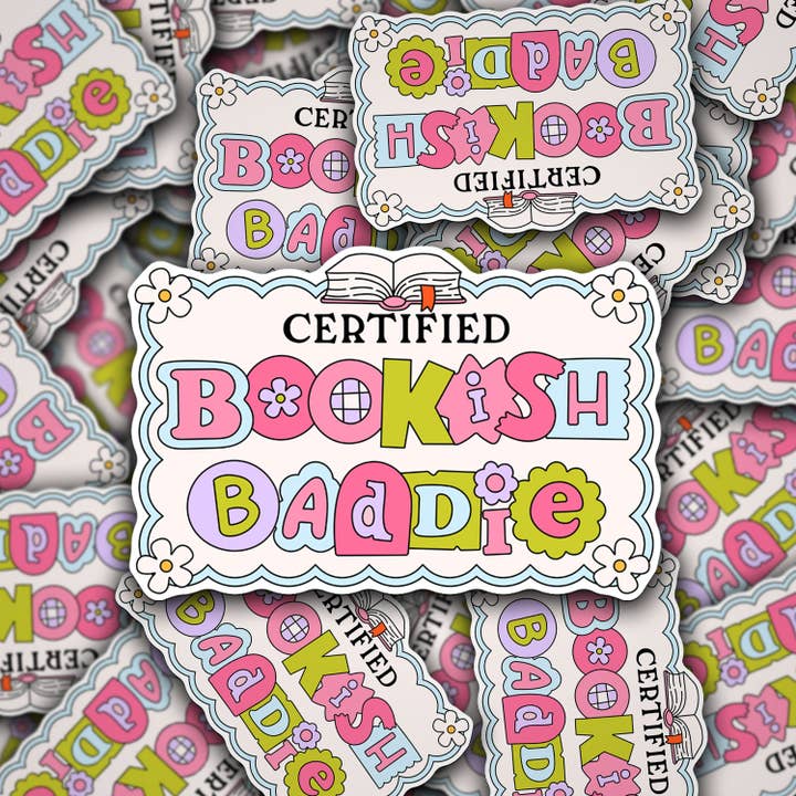 Autocollant Vinyle Certifié Bouquineur Badass pour la vente par Sonny Rising