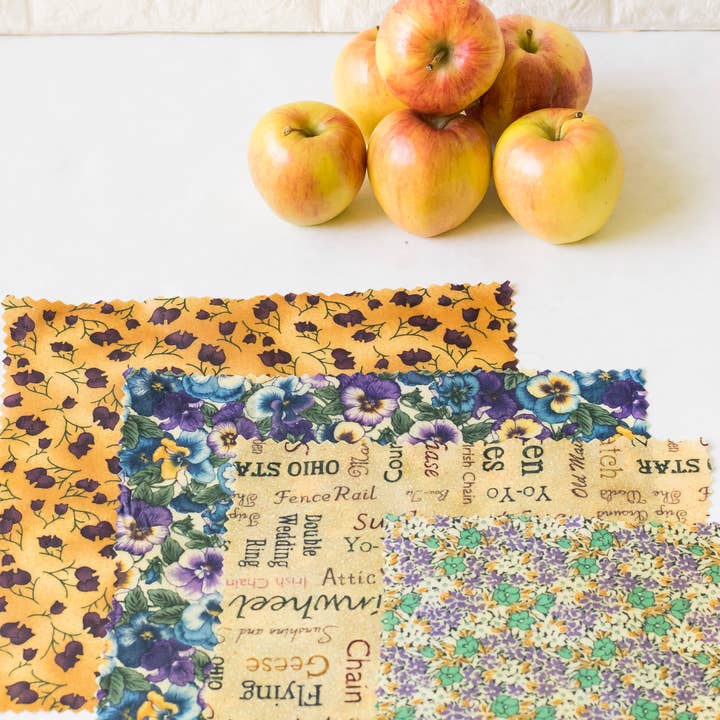 GreenLife Apothecary - Wholesale Food Storage Wrap/Bag - 1 Small Beeswax Food Wrap, Random Pattern, eco friendly