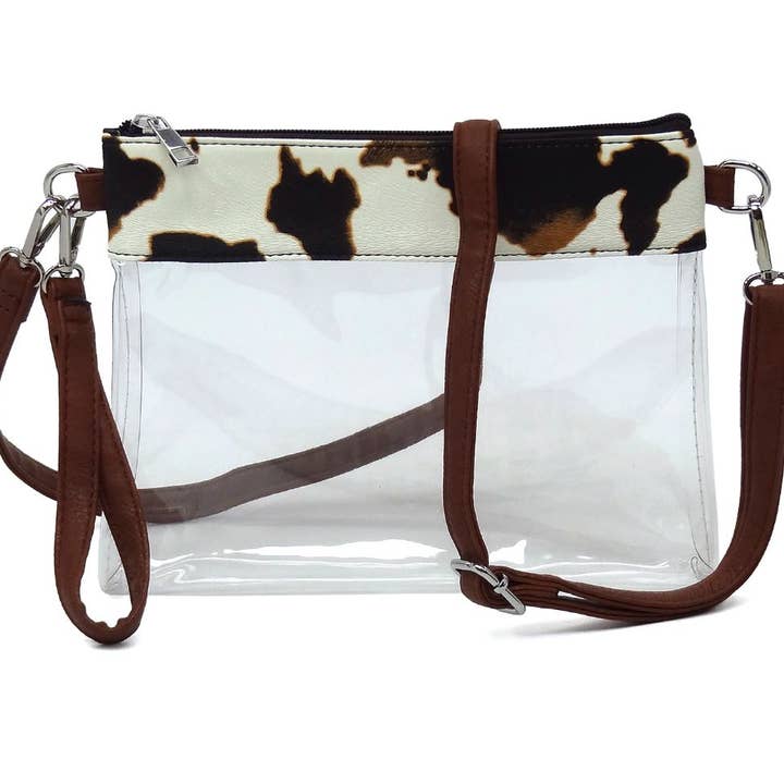 MiMi Wholesale - Wholesale Crossbody Bag - Women's - AD200T Game Day Clear Crossbody Bag/Clutch
