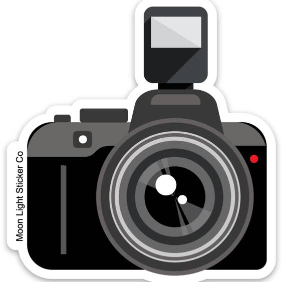 Camera Sticker for wholesale by Moon Light Sticker Co