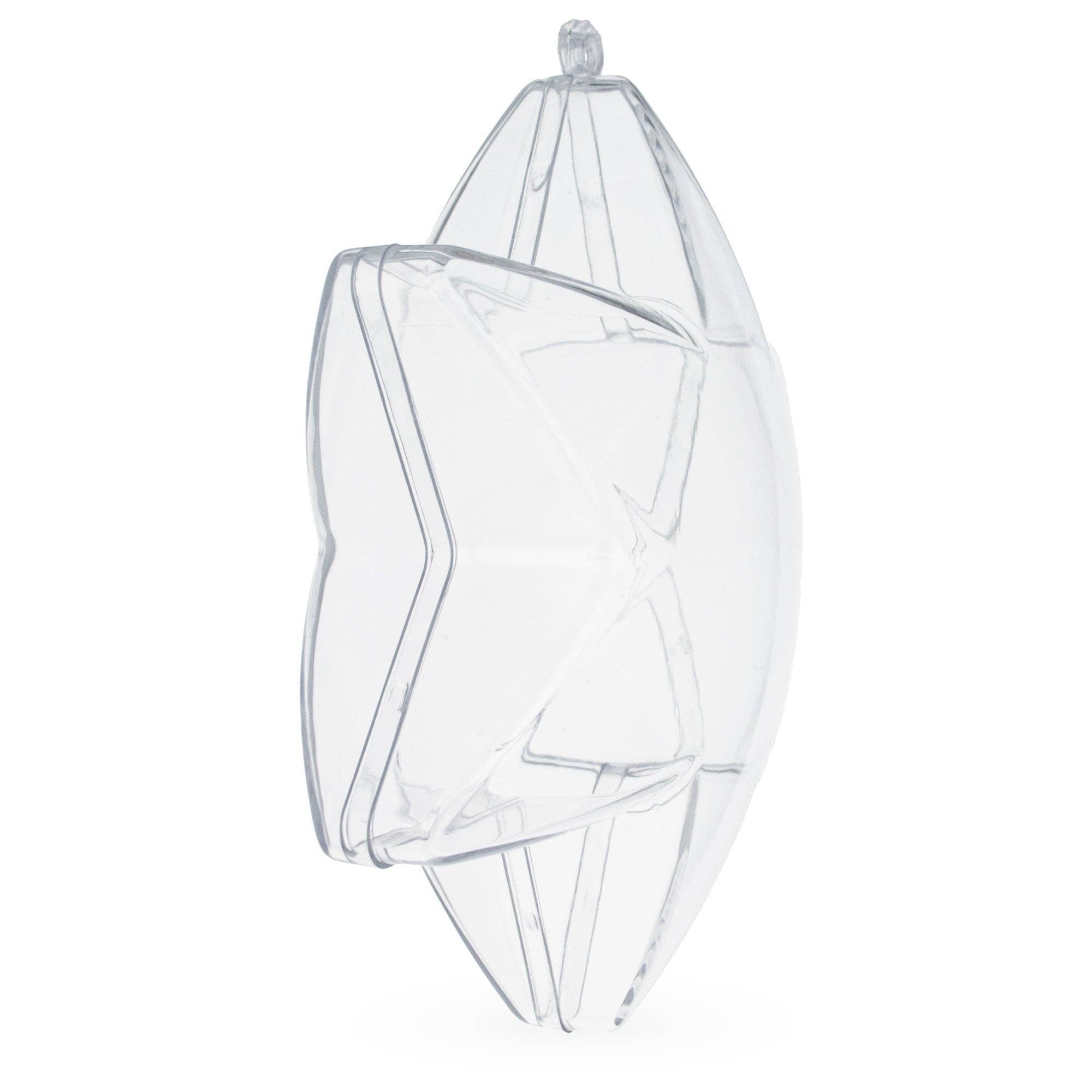 BestPysanky – wholesale Ornament – Set of 3 Clear Plastic Hexagon Ornaments1