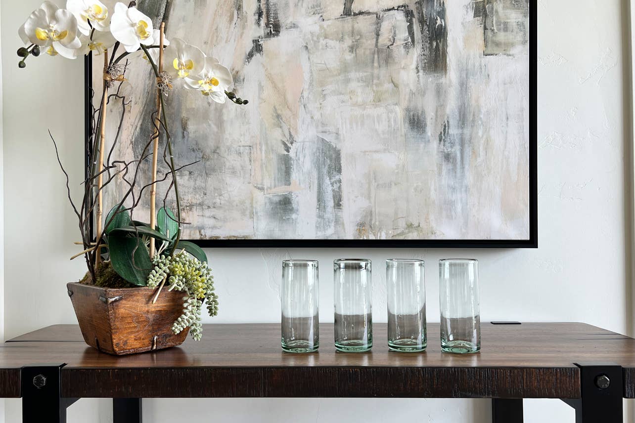 Verve Culture - Wholesale Cocktail/Liquor Glass - Handblown Mexican Highball Glasses - Clear2