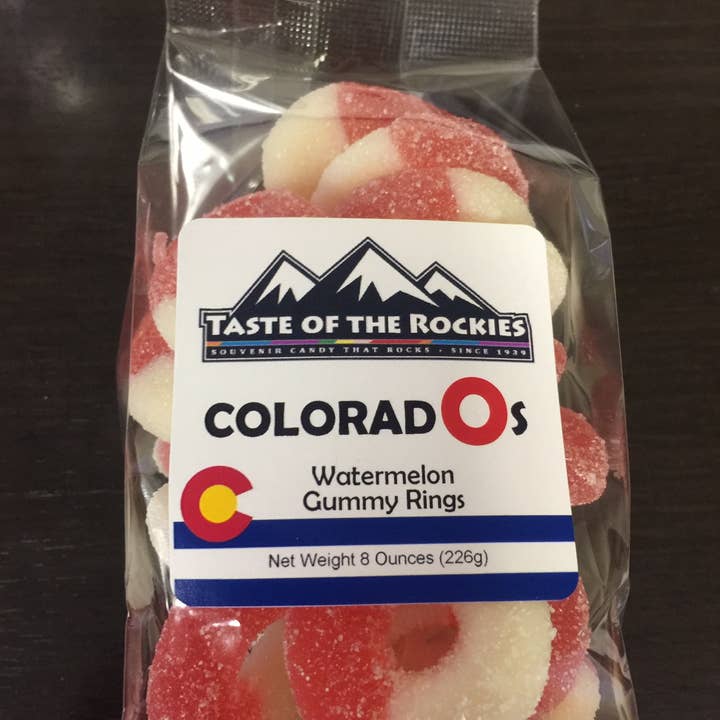 Taste Of The Rockies - Wholesale Gummy - Colorado "O"s – Chewy Gummy Rings in 4 Fruity Flavors 8oz0