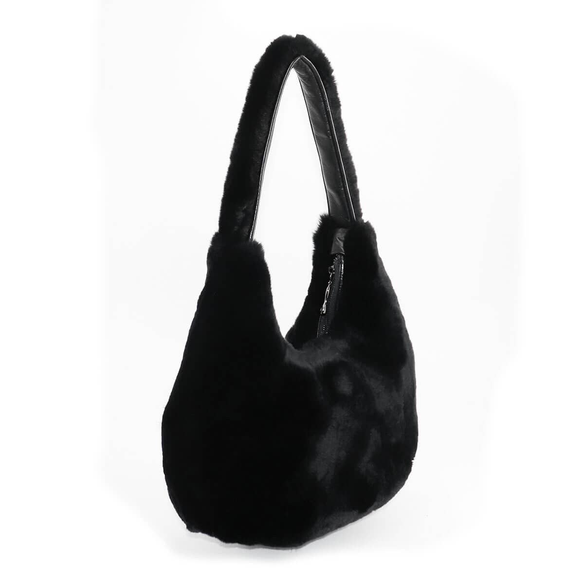 Surell - Wholesale Shoulder Bag - Women's - Rex Rabbit Fur Shoulder Bag1