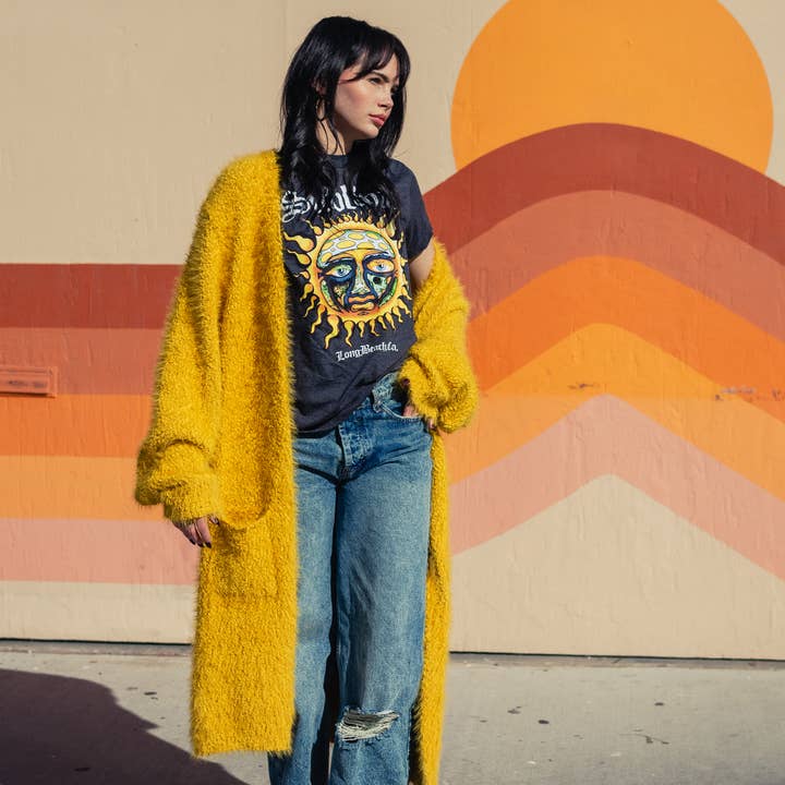 Life Clothing Co - Venta al por mayor Cárdigan - Mujer - Cárdigan Kira Soho en color mostaza