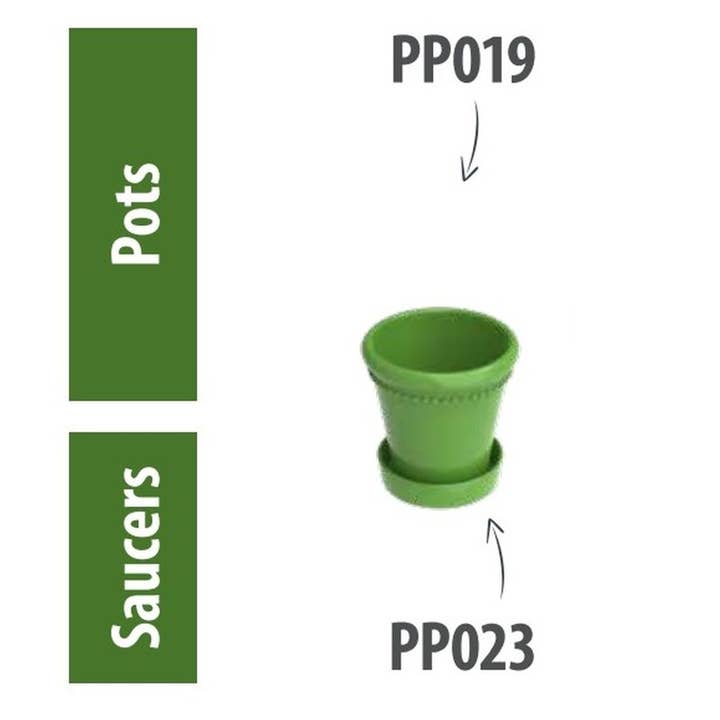NACH - Wholesale Plant Pot - Flower Pot Glazed Green 9CM