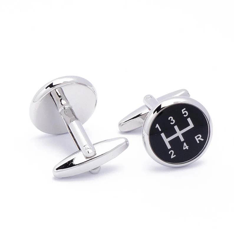 Stolen Riches - Wholesale Cufflinks - Gear Shifter Cufflinks1