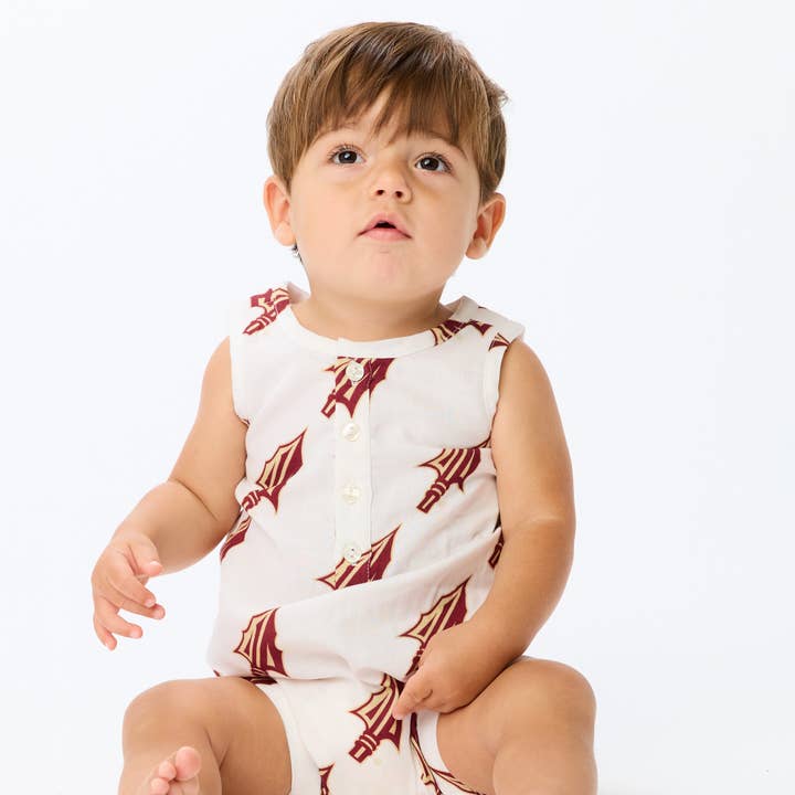 De FSU Spear Henley Onesie, uniseks voor wholesale door Stewart Simmons