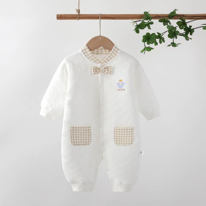 (Keine PatPat-Tags) 100% Baumwolle Baby Fliege Dicke Strampler für den Großhandel von PatPat