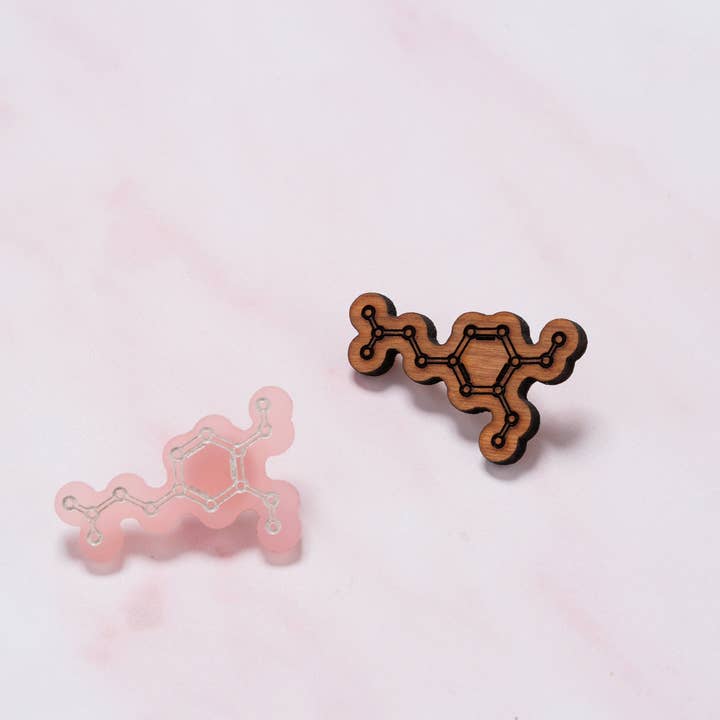 Dopamine molecuul pin-badge voor wholesale door Working Clasp