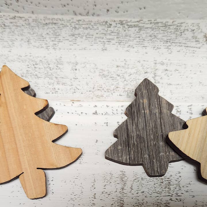 Rockin'Wood - Vendita all'ingrosso Ritagli - Barnwood, ritagli per albero di Natale, alberi in legno