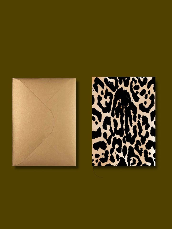 Snow Leopard Print Cards - Set of 10 for wholesale by The Art Buff