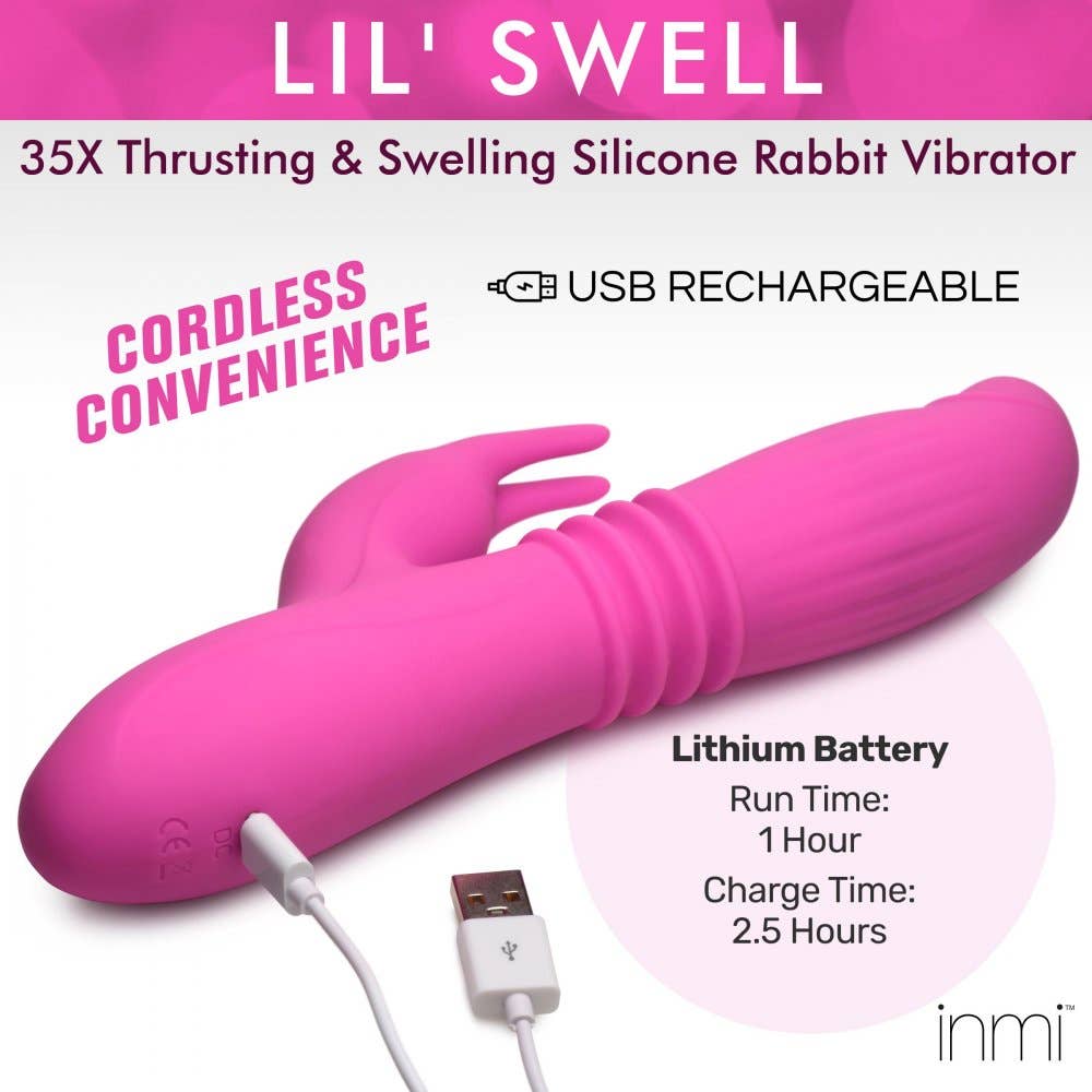 INMI Toys – Engroshandel Sexlegetøj – 35X Lil Swell Thrusting og Swelling Silikone Rabbit Vibe6