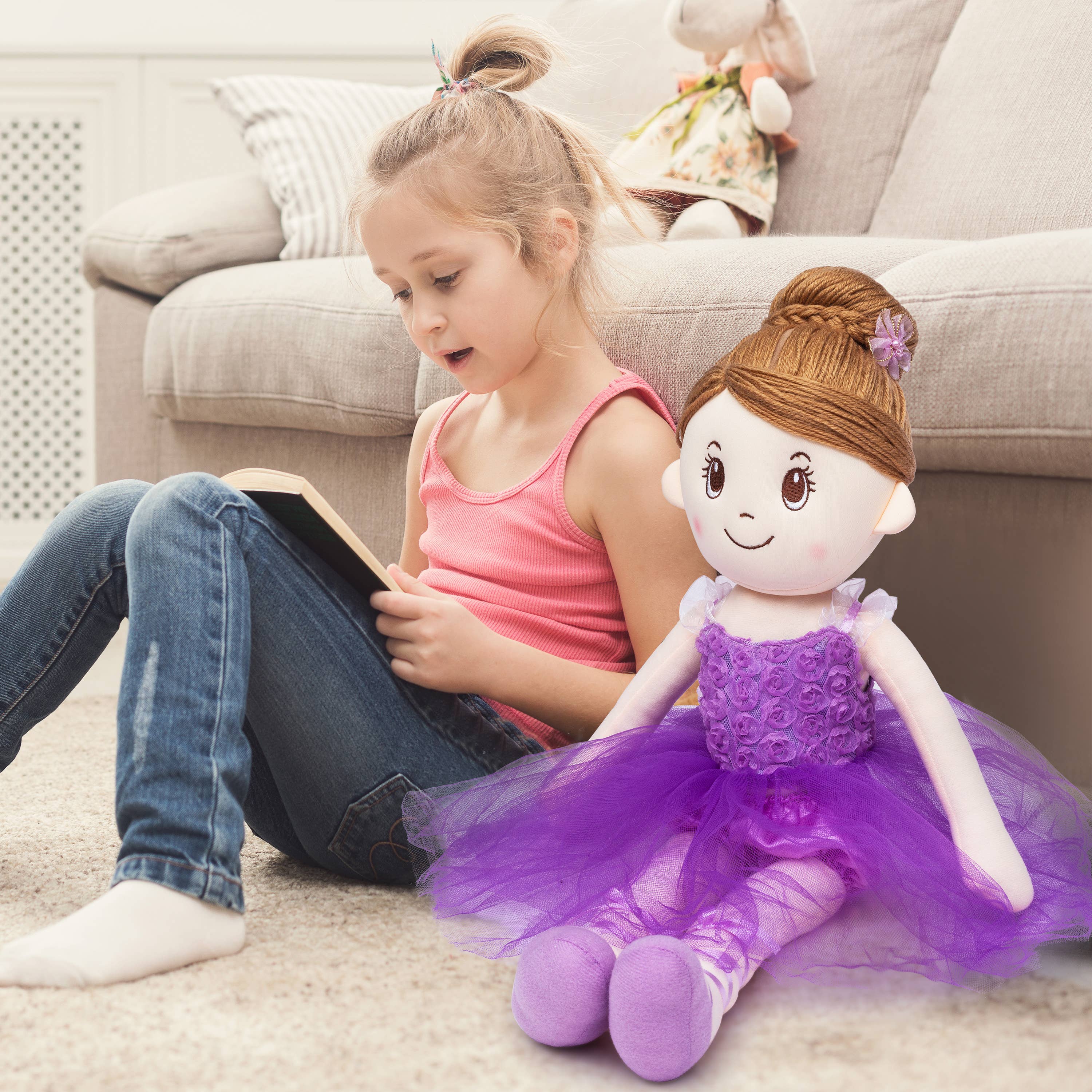 Mad Ally – Großhandel Puppe – Kinder – Ballerina Indi Puppe - Lavendel2
