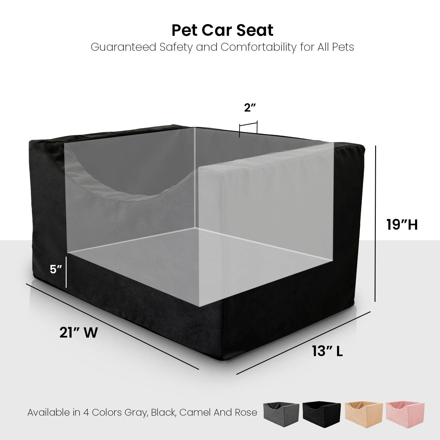 Precious Tails - Wholesale Pet Carrier - Cat/Dog - Precious Tails High Density Foam Pet Booster Seat60