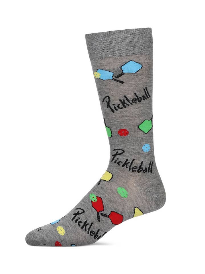 Med Gray Heather Pickleball Paddle Mens Bamboo Crew for wholesale on Faire0