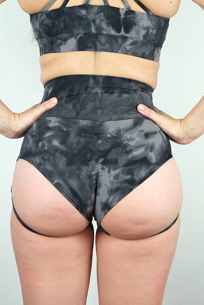 Rarr Designs – Engroshandel Shorts – Kvinder – MARBLE Strømpebånd Super høj talje Brazil Scrunchie Bum4