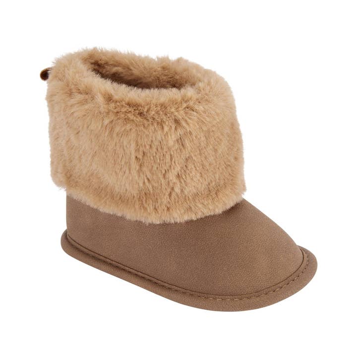 Carter's® Brown Faux Fur Baby Girl Boots for wholesale by GoldBug