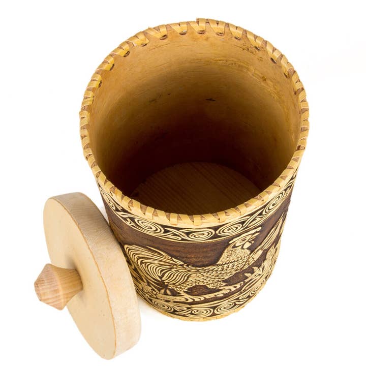STP - Wholesale Food Storage Container - Birch Bark Storage Container Rooster
