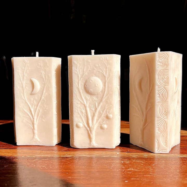 White Moon Witchy Spiritual Goddess Beeswax Candle  and other Purchase Wholesale goddess candles. Free Returns & Net 60 Terms on Faire trending on Faire.