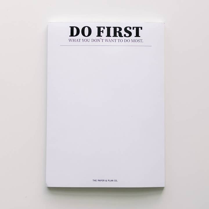 Do First Notepad for wholesale by The Paper and Plan Co.