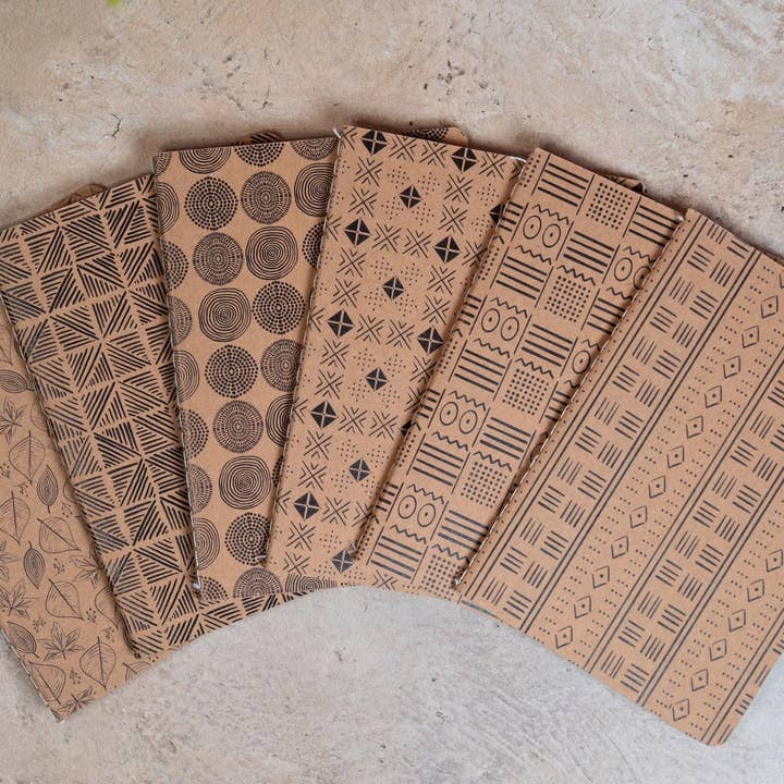 Pounded Yam Productions - Wholesale Notebook - African Print Pocket Notebook - Dots4