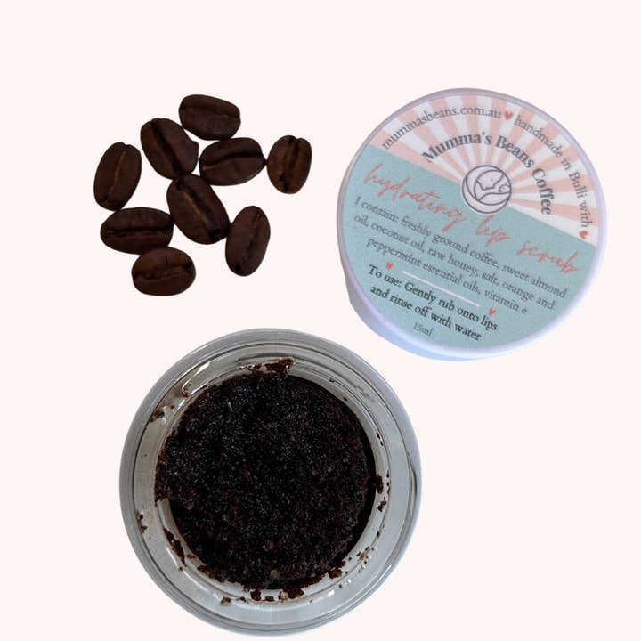 Mumma's Beans Coffee + Skincare - Wholesale Lip scrub/polish - Exfoliating Coffee Lip Scrub2