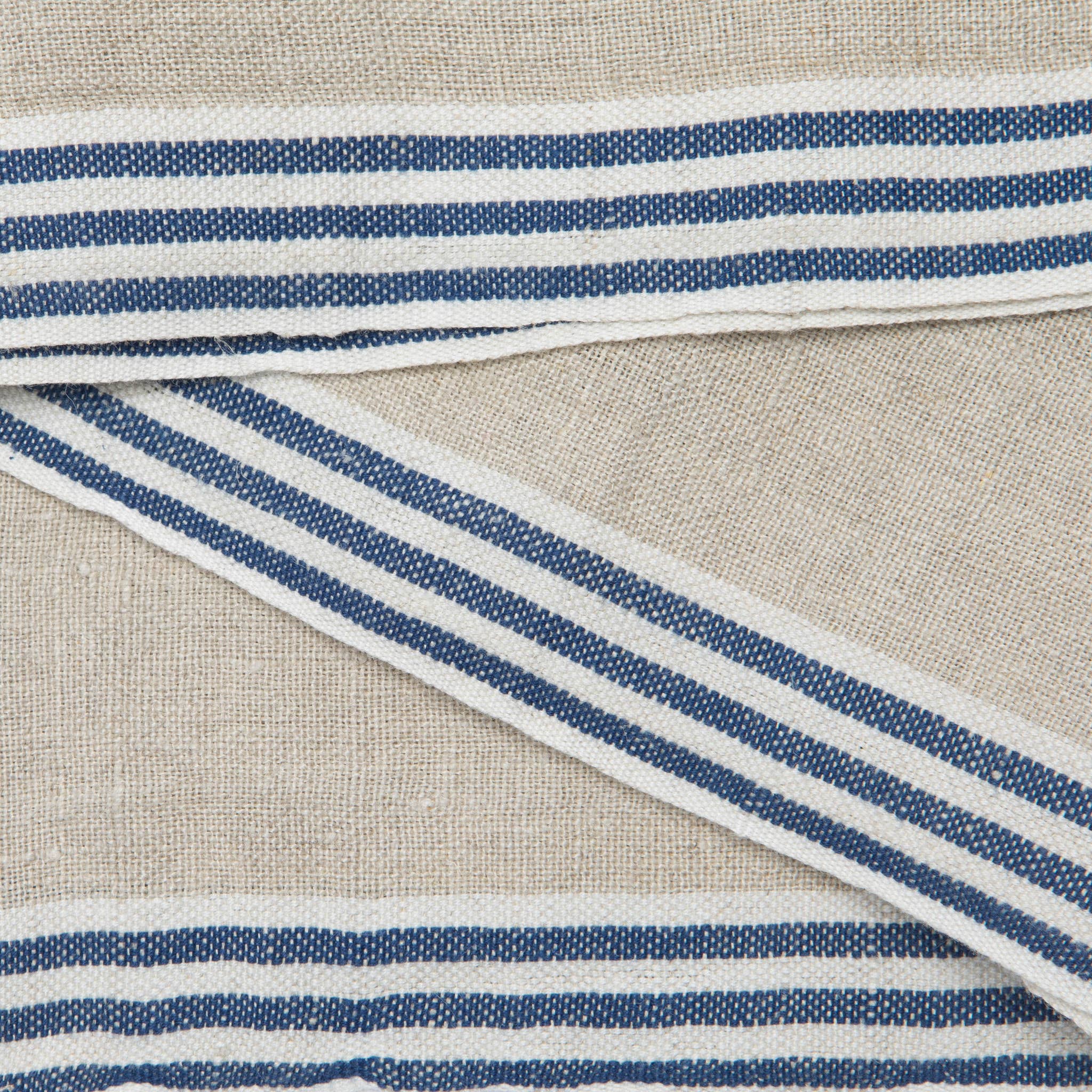 Caravan Home – wholesale Dinner & cloth napkin – Alsace Natural & Blue Napkins 20x20 - Set of 43