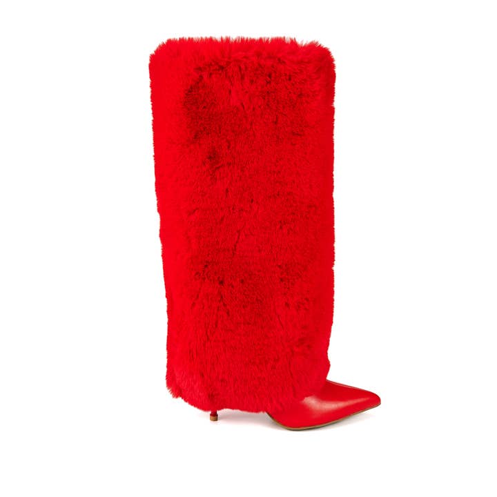 Botte pour femme Mariah en fausse fourrure pour femme (Copie) pour la vente par Goddess Luxe