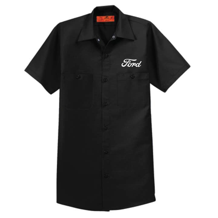 Mens Ford Script Mechanic Shirt for wholesale by Detroit Shirt Co.